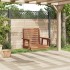 Silla columpio jardín con cadenas de metal madera abeto