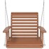Silla columpio jardín con cadenas de metal madera abeto
