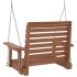 Silla columpio jardín con cadenas de metal madera abeto