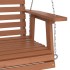 Silla columpio jardín con cadenas de metal madera abeto
