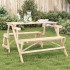 Mesa de picnic bancos 2 en 1 convertible madera maciza