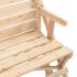 Mesa de picnic bancos 2 en 1 convertible madera maciza