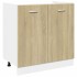 Set muebles de cocina 8 pzas madera de ingeniería roble