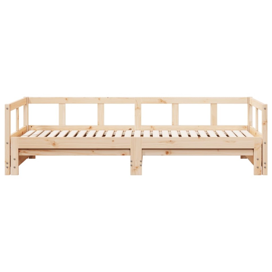 Sofá cama sin colchón madera maciza de pino 90x190