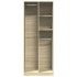 Armario de madera de ingeniería roble Sonoma 80x50x200