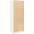 Armario de madera de ingeniería blanco 80x50x200