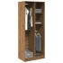 Armario de madera de ingeniería roble artesanal 80x50x200