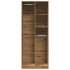 Armario de madera de ingeniería roble artesanal 80x50x200