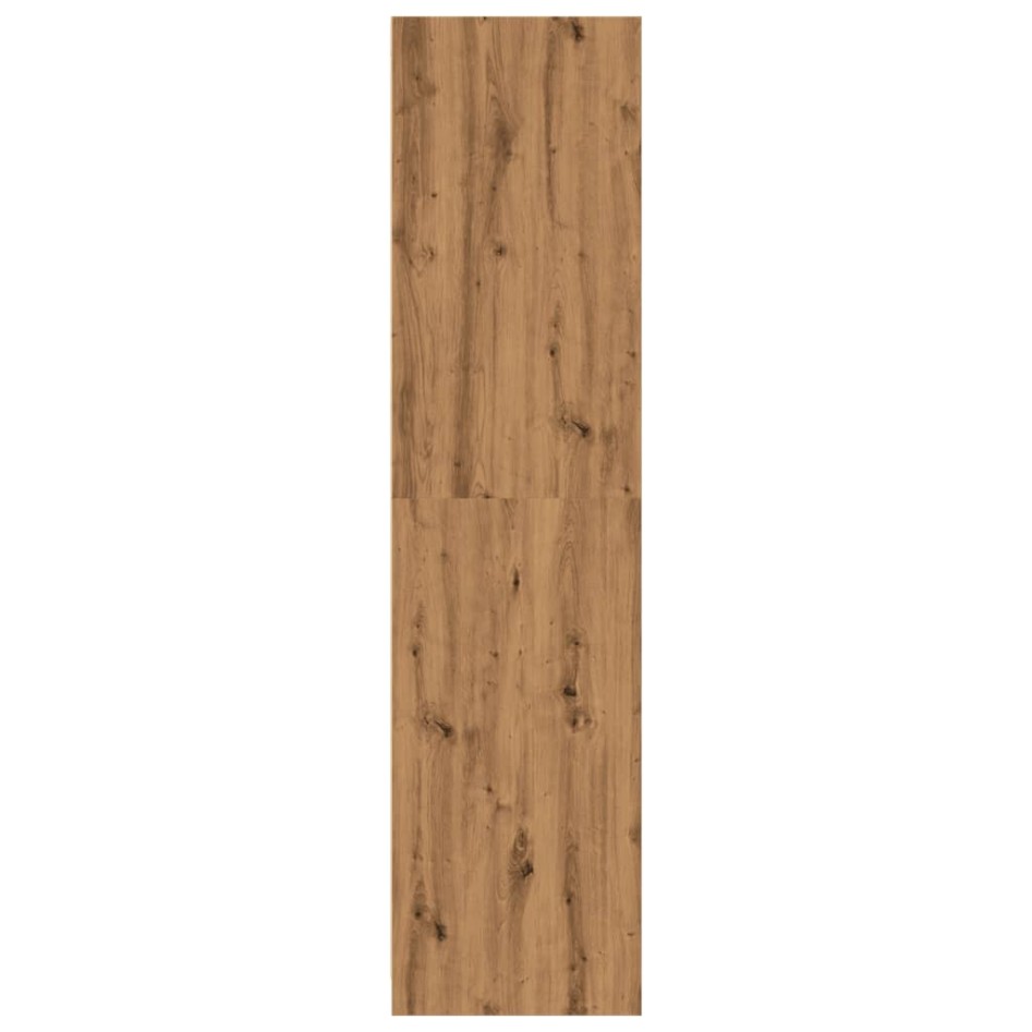 Armario de madera de ingeniería roble artesanal 80x50x200