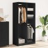 Armario de madera contrachapada negro 100x50x200