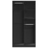 Armario de madera contrachapada negro 100x50x200