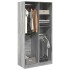 Armario de madera contrachapada gris Sonoma 100x50x200