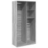 Armario de madera contrachapada gris Sonoma 100x50x200