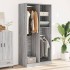 Armario de madera contrachapada gris Sonoma 100x50x200