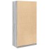 Armario de madera contrachapada gris Sonoma 100x50x200