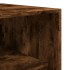Armario de madera de ingeniería roble ahumado 50x50x200