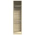 Armario de madera contrachapada color roble 50x50x200