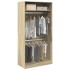Armario madera contrachapada color roble Sonoma 100x50x200