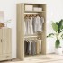 Armario madera contrachapada color roble Sonoma 100x50x200
