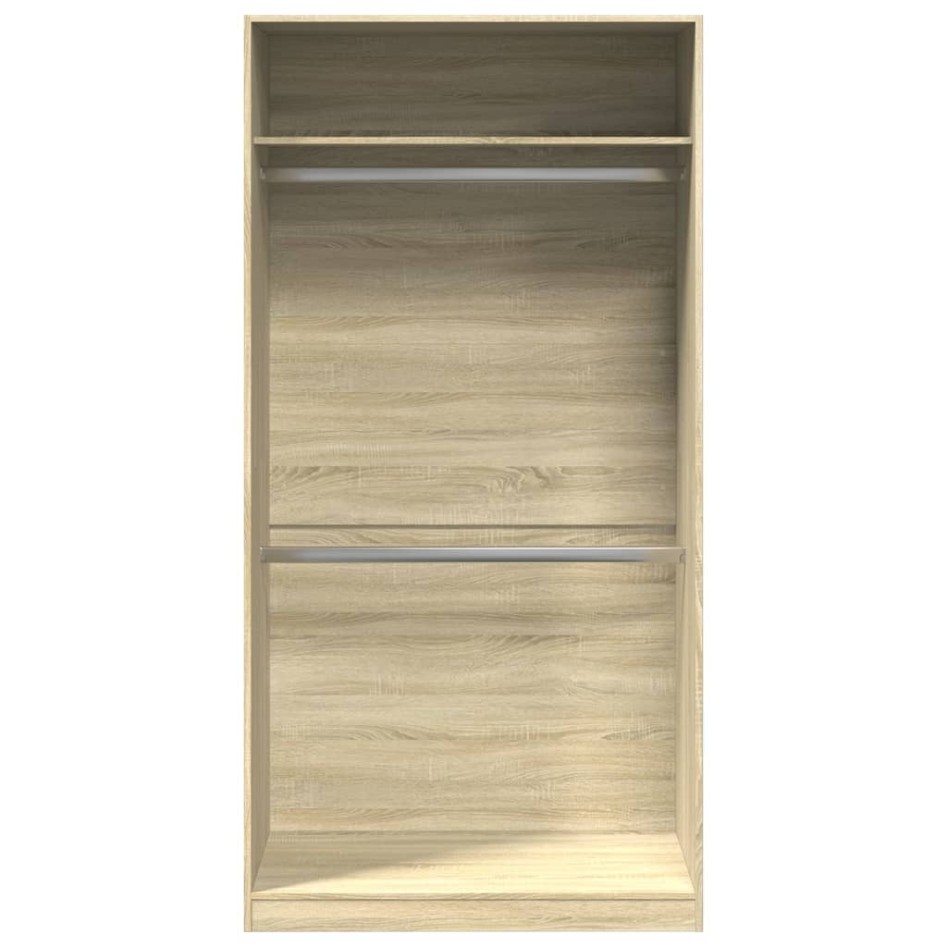 Armario madera contrachapada color roble Sonoma 100x50x200