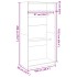 Armario madera contrachapada color roble Sonoma 100x50x200