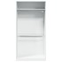 Armario de madera contrachapada blanco 100x50x200