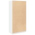 Armario de madera contrachapada blanco 100x50x200