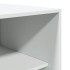 Armario de madera contrachapada blanco 100x50x200