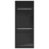 Armario de madera de ingeniería negro 80x50x200