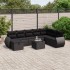 Set de sofás de jardín 8 piezas y cojines ratán sintético