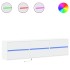 Mueble de TV de pared con LED blanco 180x31x45