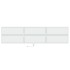 Mueble de TV de pared con LED blanco 180x31x45