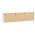 Mueble de TV de pared con LED blanco 180x31x45