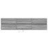 Mueble de TV de pared con LED gris Sonoma 180x31x45