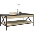 Mesa de centro con Infinity LED roble Sonoma 90x50x38