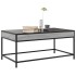 Mesa de centro con Infinity LED gris Sonoma 90x50x41