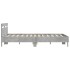 Cama con cabecero madera de ingeniería gris hormigón 140x200