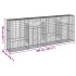 Cesta de gaviones con cubierta hierro galvanizado 400x50x150