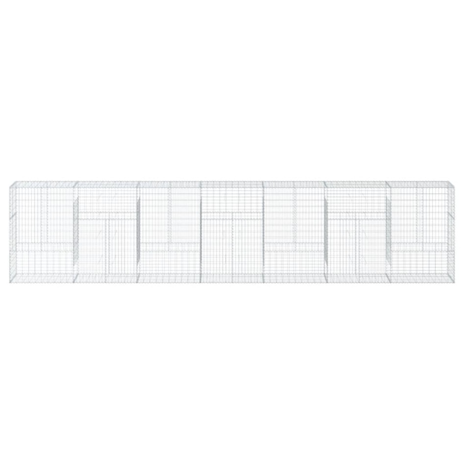 Cesta de gaviones con cubierta hierro galvanizado 700x50x150