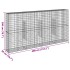 Cesta de gaviones con cubierta hierro galvanizado 400x50x200