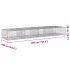 Cesta de gaviones con cubierta hierro galvanizado 400x100x50