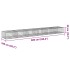 Cesta de gaviones con cubierta hierro galvanizado 600x100x50