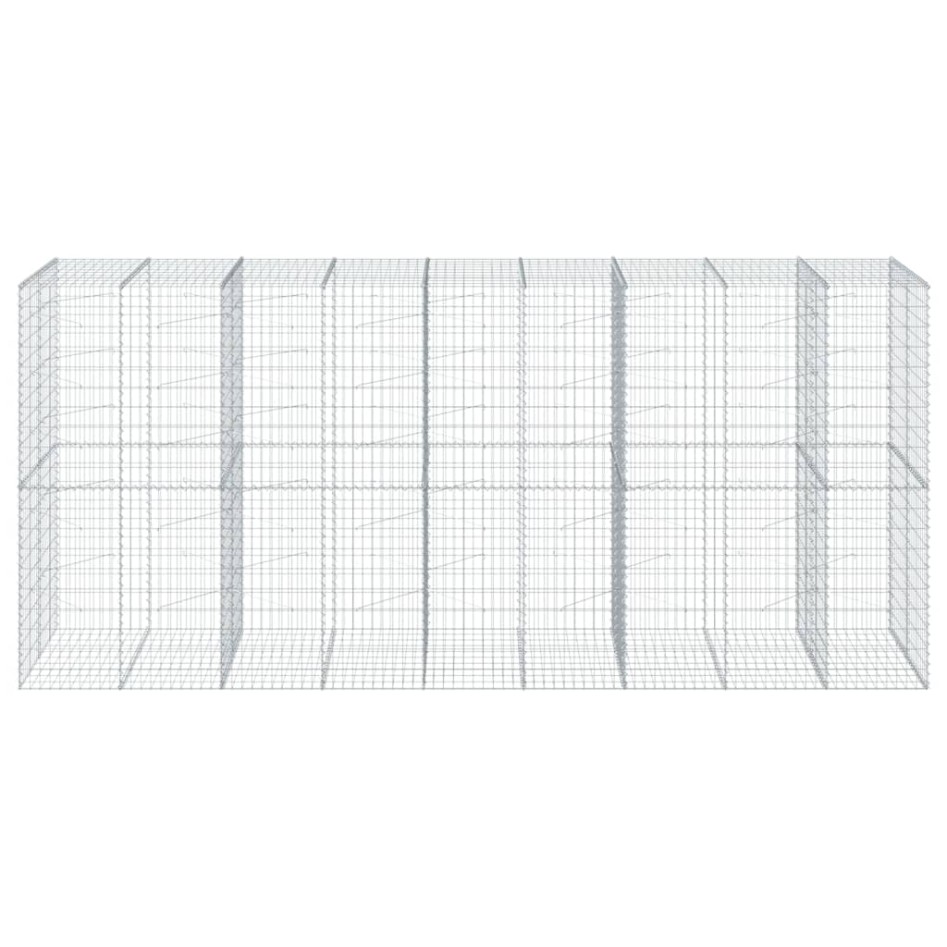 Cesta de gaviones con cubierta hierro galvanizado