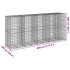 Cesta de gaviones con cubierta hierro galvanizado