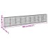 Cesta de gaviones con cubierta hierro galvanizado 900x50x150