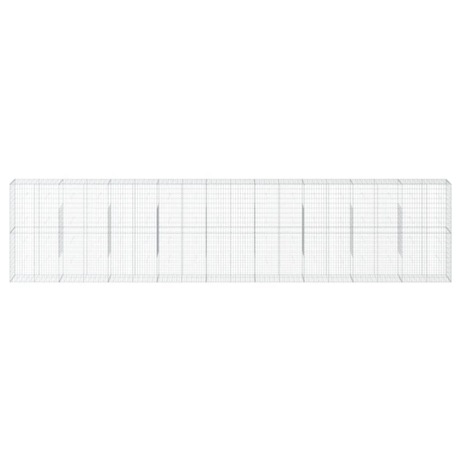 Cesta de gaviones con cubierta hierro galvanizado 900x50x200