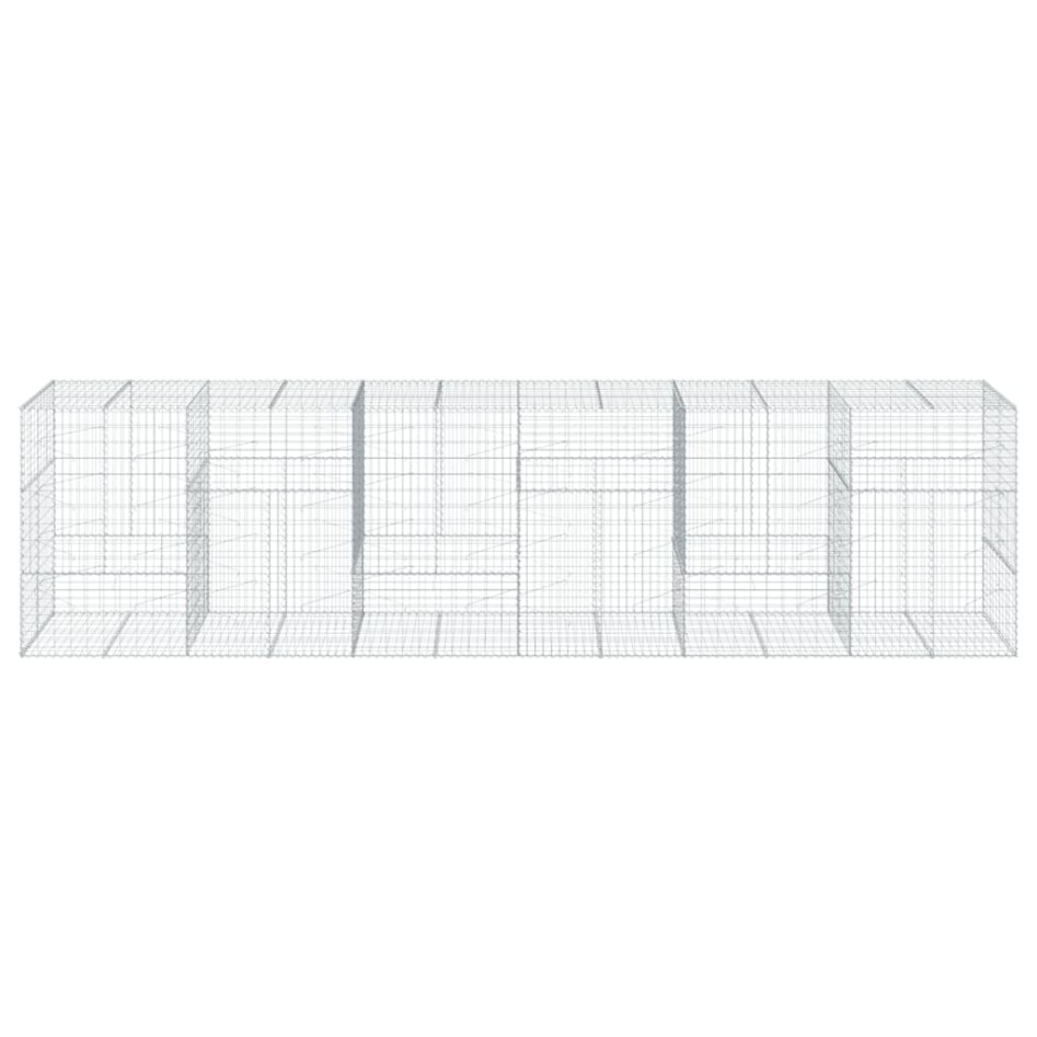 Cesta de gaviones con cubierta hierro galvanizado