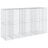 Cesta de gaviones con cubierta hierro galvanizado