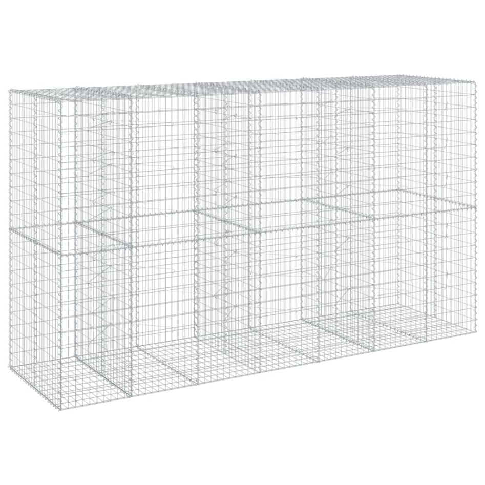 Cesta de gaviones con cubierta hierro galvanizado