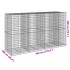 Cesta de gaviones con cubierta hierro galvanizado